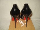 100% AUTH NEW WOMEN LOUBOUTIN PIGALLE FOLLIES BLACK PATENT 100 PUMPS/HEEL US 10 — photo 8