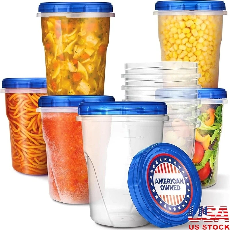 Airtight Plastic Storage Containers Freezer Microwave Safe Durable Eco-Friendly