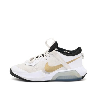 Nike Damen Crossover Sneaker Weiß Gold Mesh Zoom Basketballschuhe EU 38,5