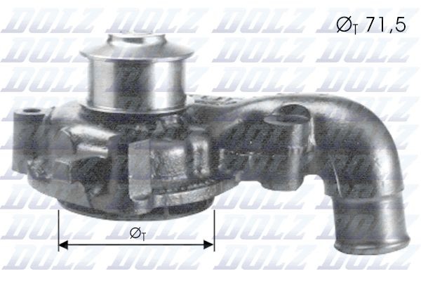 Dolz Wasserpumpe F165 FüR Ford Mazda-image