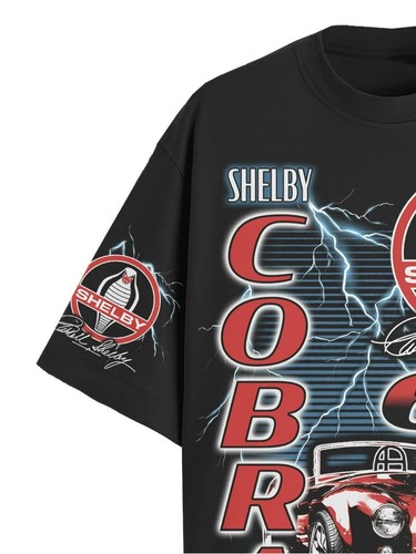Shelby Cobra CLASSIC MENS Black T-SHIRT. See PICS. - Picture 2 of 4