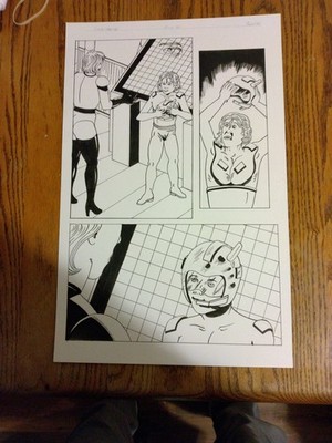 Original Comic Artwork Comp-M.E.C.H. Page #28 Issue #28 By Theodore Riddle 