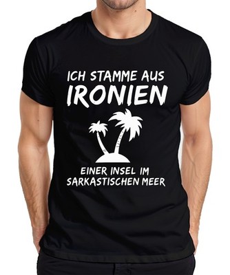 I'm From Ironies Of An Island Sarcastic Humor Palm Trees Men's T-Shirt
