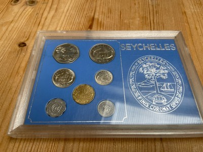 1972 Seychellen Kursmünzensatz - Indischer Ozean Mahe Insel - 