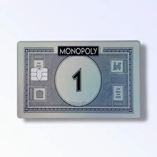 Monopoly Dollar Holographic Credit Card Sticker Debit Card Skin Cover