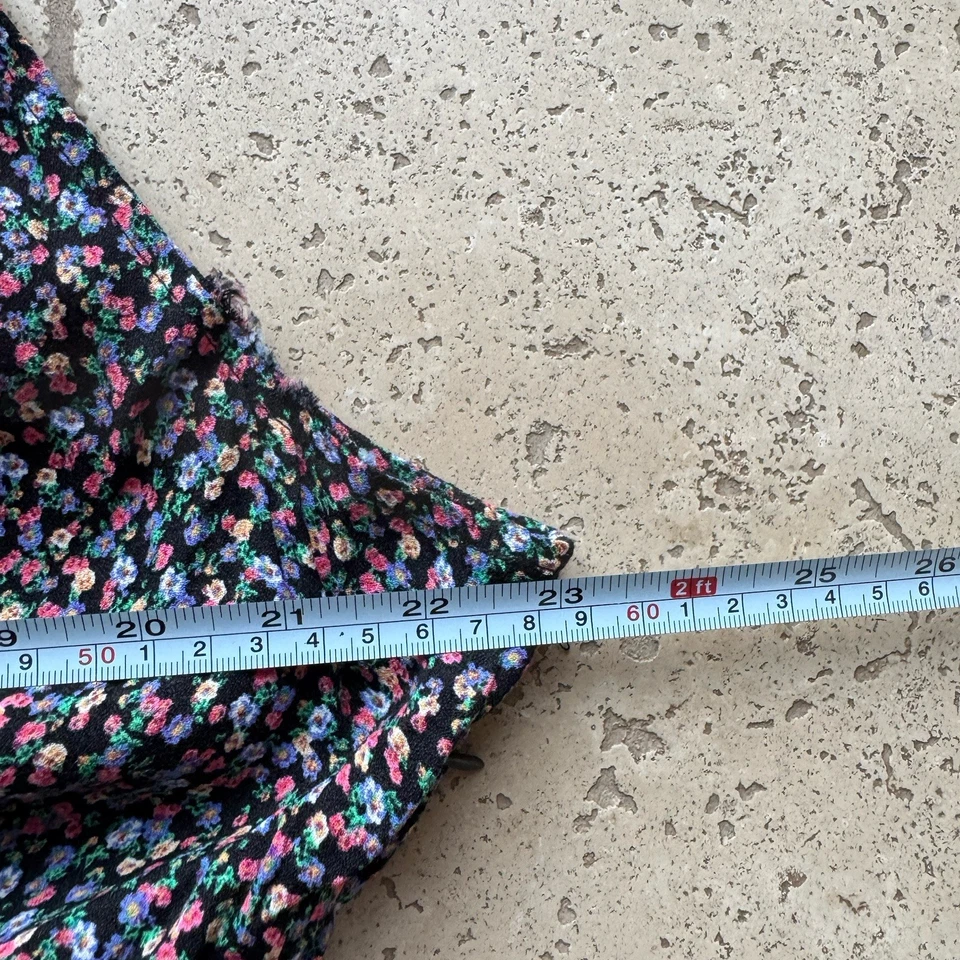 M&S x Ghost Floral Midi Dress Size 18 Women’s Summer Sleeveless V Neck Tie - Image 2 of 4