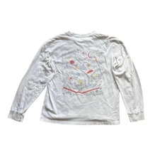 Men's Abercrombie And Fitch Keith Harring Oversized Tshirt Size Medium White A&F