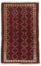 Traditional Vintage Hand-Knotted Area Rug 3'2" x 5'2" Oriental Wool Carpet