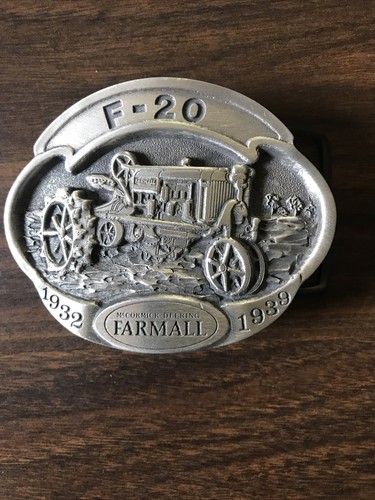 Vintage McCormick Deering Farmall F-20 Tractor Belt Buckle New