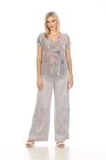 Johnny Was Workshop Estrella Wide Leg Cargo Pants Boho Chic W60723 