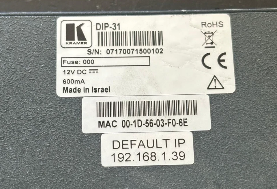 Kramer DIP-31 4K60 4:2:0 HDMI and VGA Automatic Switcher (NO POWER SUPPLY) - Image 3 of 4