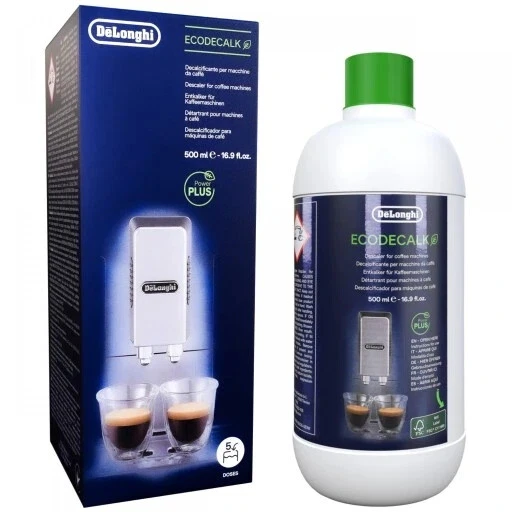 DeLonghi DLSC500 EcoDecalk 500ml coffee Machine Descaler Solution _ 16.90 oz