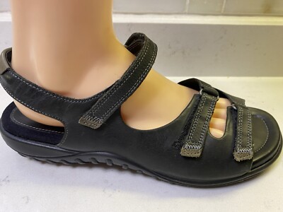 ECCO - Quality 3 Strap Black Leather Sandals EU41 US 10-10.5 WORN ONCE!
