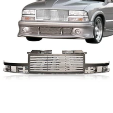For 1998-2004 Chevy S10 Blazer/Truck Chrome Horizontal Billet Front Grill Grille