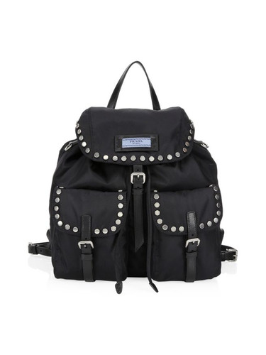 100% AUTHENTIC NEW PRADA WOMEN MEDIUM TESSUTO IMPUNTURATO BACKPACK/BAG
