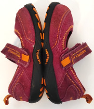 Merrell Girls 7 Leather Mimosas MJ Mary Janes Purple Potion Shoes Cleaned