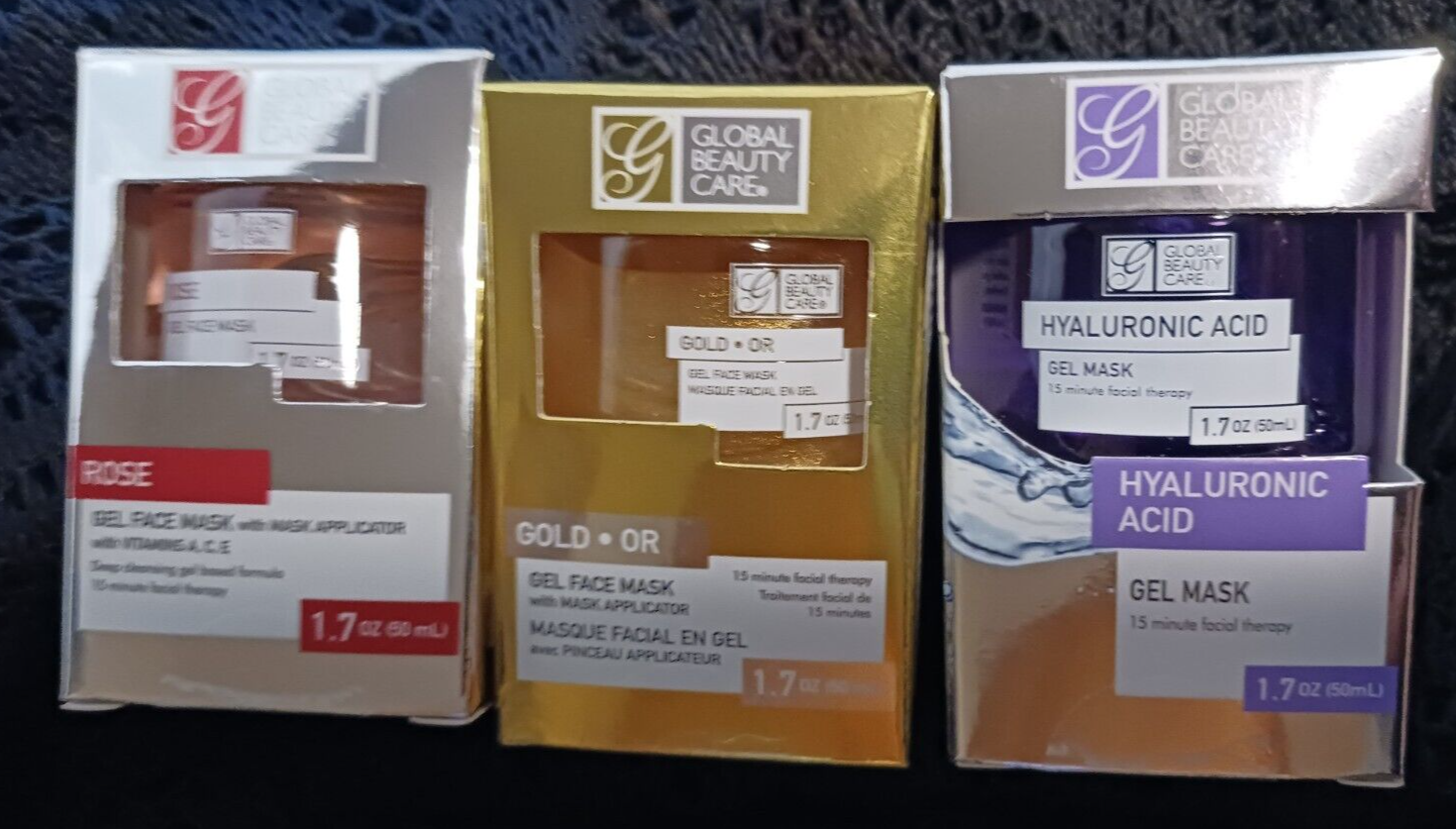 Global Beauty Care Gel Face Mask Set Of 3 eBay