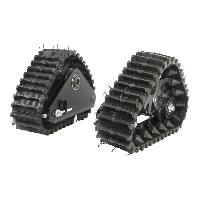 Pair Rear Wheel Track for 4 Wheeler Go Kart Buggy ATV Snow Sand Snowmobile Mower