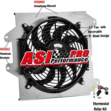 Aluminum Shroud Fan+Relay For 92-2000 Honda Civic DEL SOL EK D15 Integra EX GS