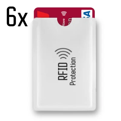 DW.MARKET 6× RFID Blocking Sleeves Credit Debit Bank Card Anti-Theft Shield ✅🔒by FORTIVUE