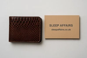 Hommes Alligator Portefeuille en cuir Real Crocodile Bifold Portefeuille fait main