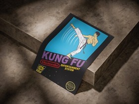 Nes Kung Fu Box Art , Poster  Print, Game Room, Man Cave, D&eacute;cor, Wall Art,