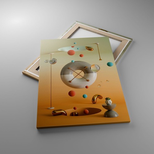 Cuadro Sobre Lienzo 50x70cm Cuadros Pared Abstracción Surrealismo 3D Wall Art - Imagen 2 de 10