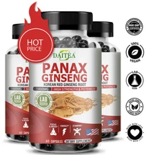 Korean Red Ginseng Root Extract for Energy,Performance,Vitality&Immune Support