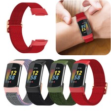 For Fitbit Charge 5/Charge 6 band Nylon Strap Elastic Band Watch Wristband Strap