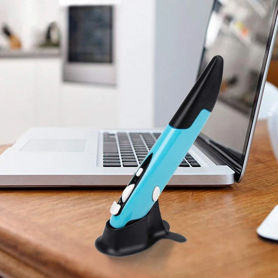 2.4GHz USB Optical Wireless Pen Mouse Laser Pointer Adjustable for PC Laptops - Image 2 of 4