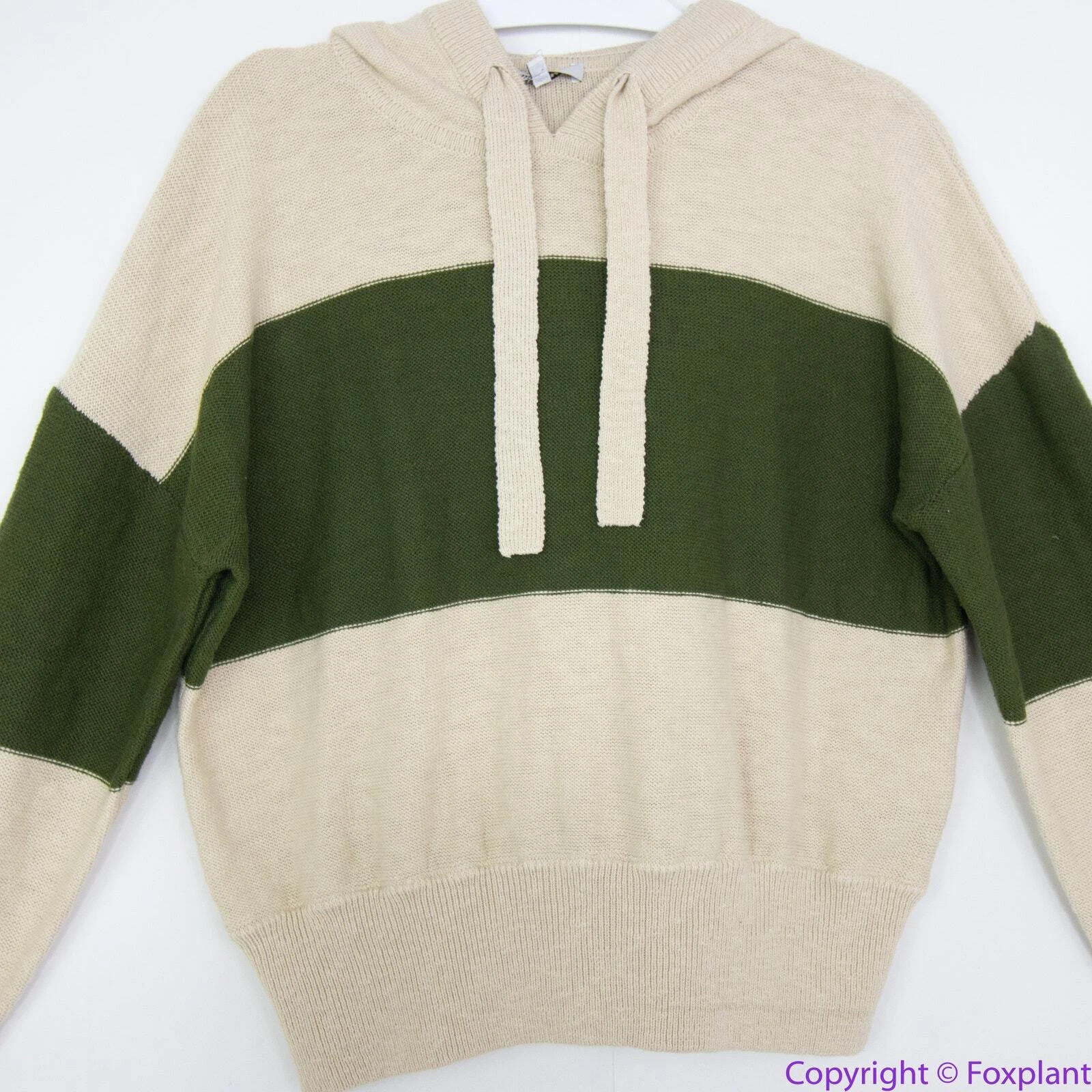 OFF WHITE NUOVO Madewell Clairview Felpa con Cappuccio in Colorblock S