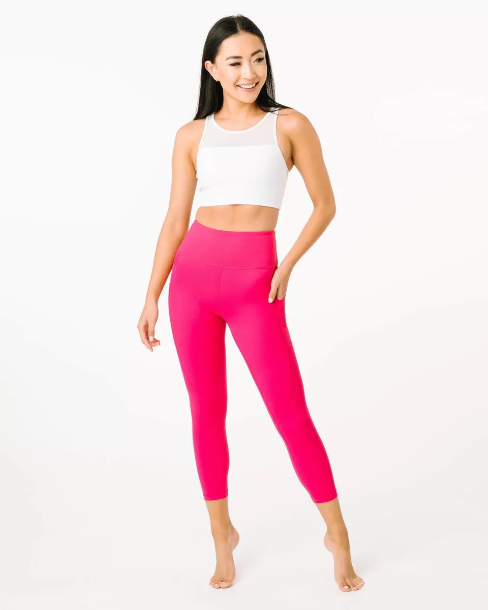 ZYIA 🌙 Leggings Hot Pink Pocket Light N Tight, Capri 8-10