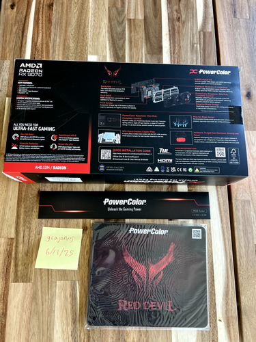 NEW/UNOPENED PowerColor AMD Radeon RX 9070 Red Devil (Non XT) 16GB Graphics Card - Afbeelding 2 van 2