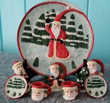 Two Santa Minature Tea Sets