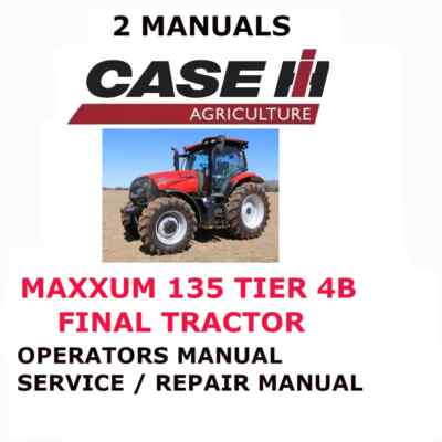 Hukumari様　オーダーページ　1/19 CASE IH MAXXUM 135 TIER 4B FINAL TRACTOR MANUAL OPERATORS REPAIR