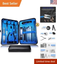 Luxurious 18-Piece Manicure Pedicure Kit - Stainless Steel Nail Clippers Set