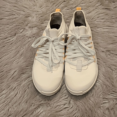 Ecco womens biom 2.0 shoe white, orange and blue size 10