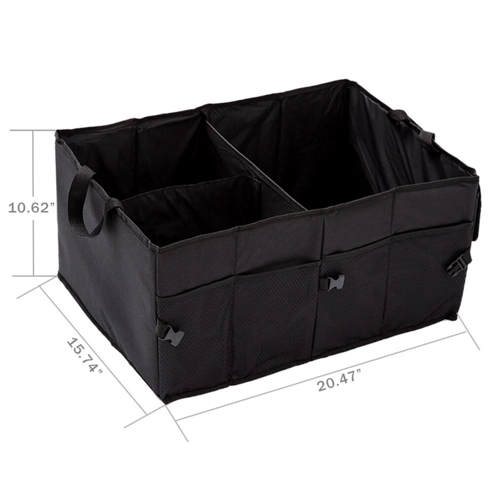 Trunk Cargo Organizer Folding Collapsible Caddy Storage Bag Bin Car Truck SUV Foto 4 de 4