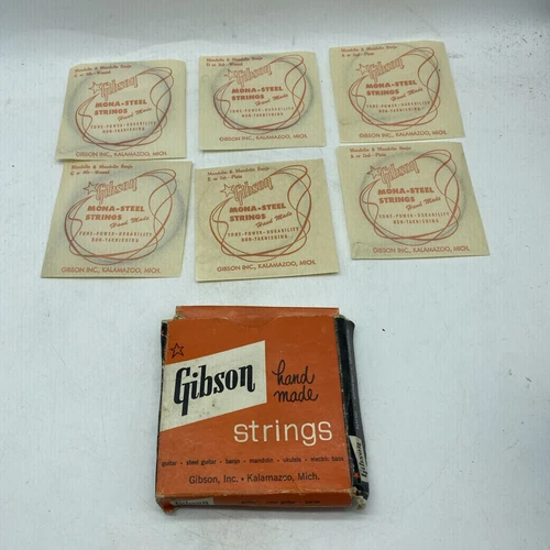 Gibson Mona Steel Handmade Strings Mandolin Banjo Wound 16