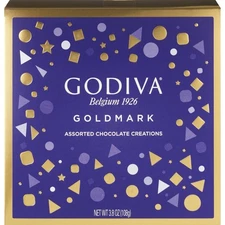 Godiva Goldmark Assorted Chocolate Creations Holiday Gift Box 9 Pieces 3.8 oz