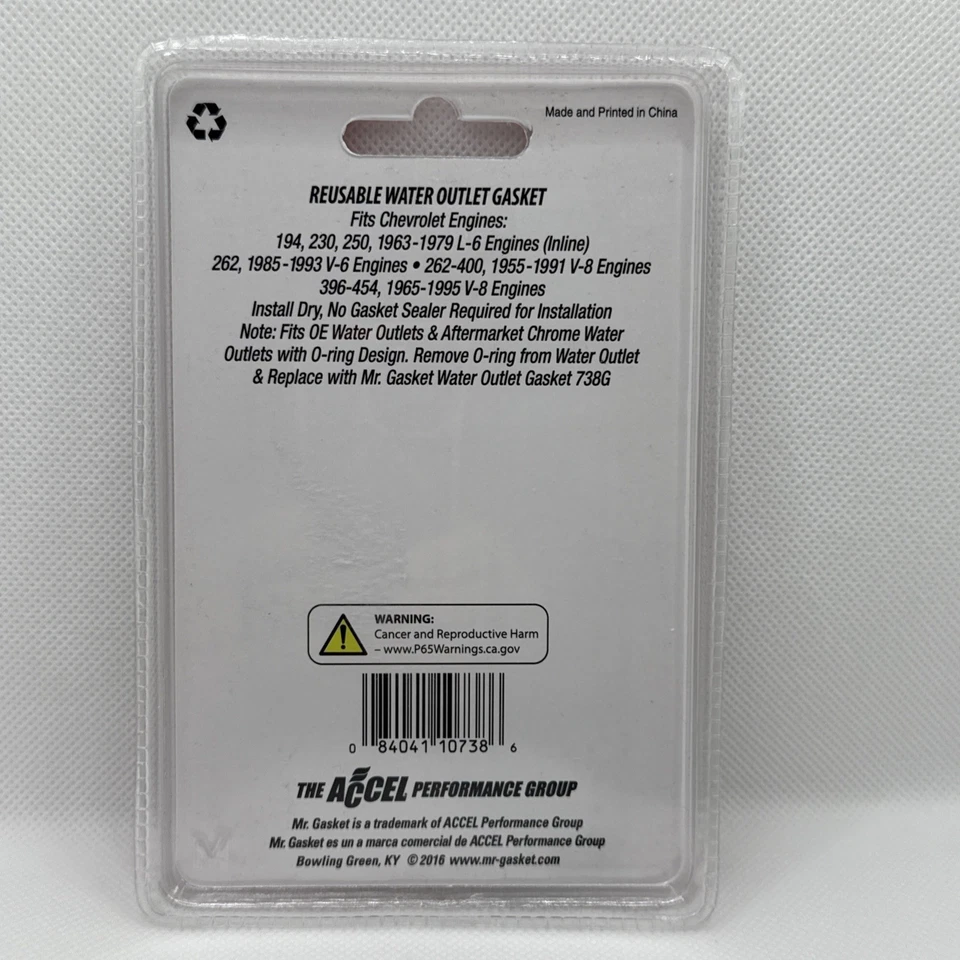 Mr. Gasket 738G Thermostat Gasket - CHEVY AND GMC - Image 2 of 3