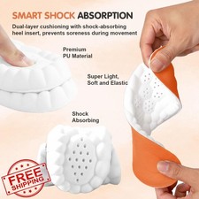 Steppers Insoles Grey Men 12-13 Women 15-16 Cloud Arch Support Memory Foam