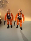 2 Vintage Star Wars X-wing Pilot Luke Skywalker Action Figure -Complete - Kenner