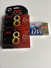 JVC 2-Pack MP 120 Min Video 8 Blank Camcorder Videotapes 1 DVC 60 Mini Lot