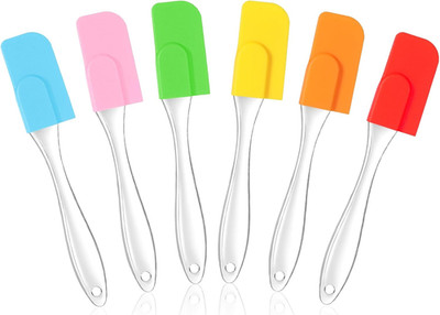 Mini Silicone Spatula Set 6 PCS Small Rubber Kitchen Baking Cooking Frosting