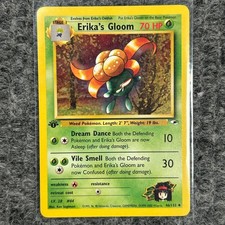 Vintage Pokémon Gym Heroes Erika's Gloom 1st Edition 46/132 NM/Mint on eBay