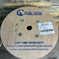 CAT6A Plenum Ethernet Cable 1000ft- 632 New York Cables- New!! 💥