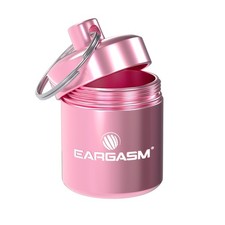 Waterproof Metal Earplug Case Keychain - Durable and Compact Storage Solution
