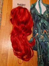 Aquaman Mera Queen Jumpsuit, Cosplay Kostüm In Top Zustand Mit Perücke