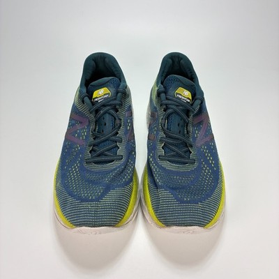 New Balance Fresh Foam More Blue Yellow Green Running Shoes  display picture 2